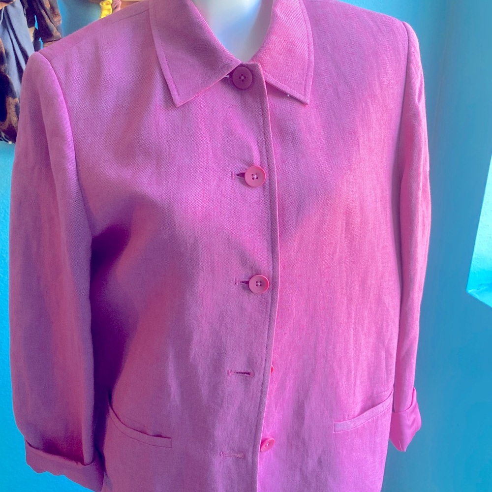 Lands End Linen Blazer